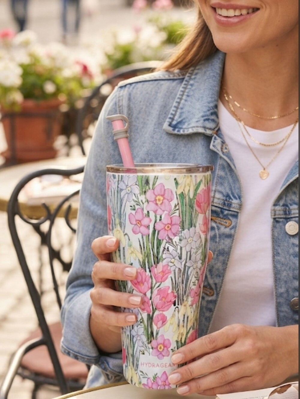 Hydragear 40oz Bright Floral Stainless Steel Insulated Tumbler #44133-ROS